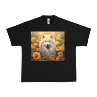 Black samoyed Urban Heavy Tee - Unal Design