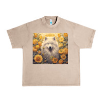 French Oak samoyed Urban Heavy Tee - Unal Design
