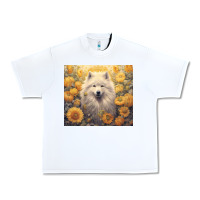 White samoyed Urban Heavy Tee - Unal Design