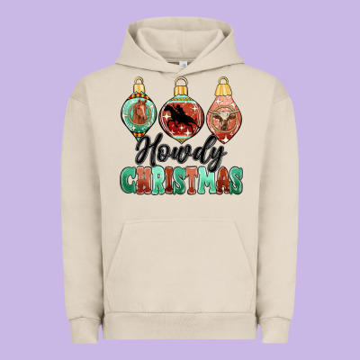 Howdy Christmas Urban Hoodie Designed By Maliassmallbusiness
