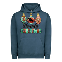 Pigment Midnight Navy howdy christmas Urban Hoodie - MaliasSmallBusiness