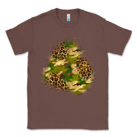 Chestnut camouflage and leopard patch  3 Classic Tee - BundleAndBundleShop