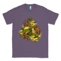 Lavender camouflage and leopard patch  3 Classic Tee - BundleAndBundleShop