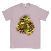Lilac camouflage and leopard patch  3 Classic Tee - BundleAndBundleShop