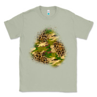Matcha camouflage and leopard patch  3 Classic Tee - BundleAndBundleShop