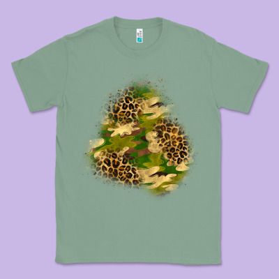 Camouflage And Leopard Patch  3 Classic Tee Designed By Bundleandbundleshop