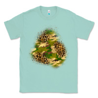 Seafoam camouflage and leopard patch  3 Classic Tee - BundleAndBundleShop