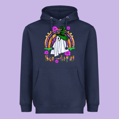 Boo Tiful Ghost Heavyweight Hoodie Designed By Bundleandbundleshop