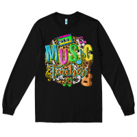 Black music teacher Long Sleeve Tee - texasbilliewilder