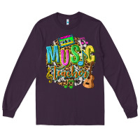Plum music teacher Long Sleeve Tee - texasbilliewilder