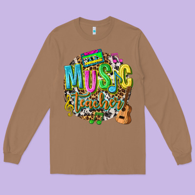 Music Teacher Long Sleeve Tee Designed By Texasbilliewilder