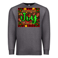 Charcoal Heather joy with gloves for Christmas Premium Sweatshirt - AdoDesignShop