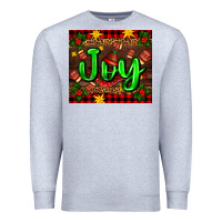 Heather Grey joy with gloves for Christmas Premium Sweatshirt - AdoDesignShop