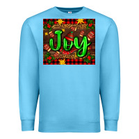 Ocean Blue joy with gloves for Christmas Premium Sweatshirt - AdoDesignShop