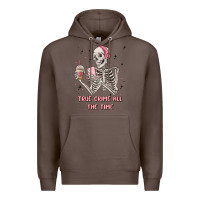 Coffee true crime all the time Premium Hoodie - MaliasSmallBusiness