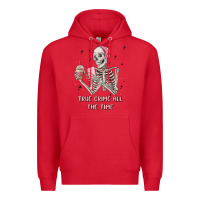 Red true crime all the time Premium Hoodie - MaliasSmallBusiness