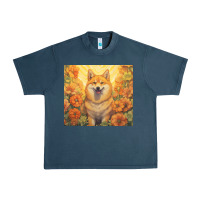 Midnight Navy shiba inu Urban Heavy Tee - Unal Design