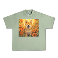 Oil Green shiba inu Urban Heavy Tee - Unal Design