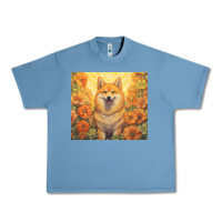 Pebble Blue shiba inu Urban Heavy Tee - Unal Design