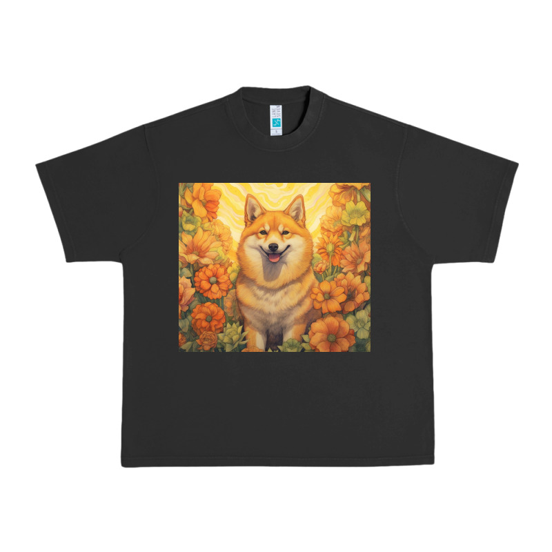 Shiba Inu Urban Heavy Tee by Unal Design | Teevron