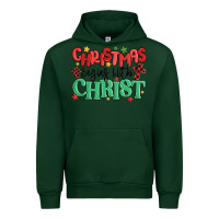 Forest Green christmas begins with christ Urban Hoodie - MaliasSmallBusiness