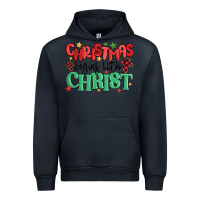 Navy christmas begins with christ Urban Hoodie - MaliasSmallBusiness