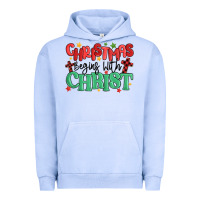 Pigment Grape Ice christmas begins with christ Urban Hoodie - MaliasSmallBusiness