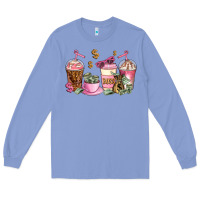 Colony Blue boss lady coffee cups Long Sleeve Tee - AdoDesignShop