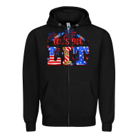Black Let's get lit 4th of July Zipper Hoodie - Neo Western