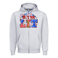 Heather Grey Let's get lit 4th of July Zipper Hoodie - Neo Western