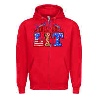 Let's Get Lit 4th Of July Zipper Hoodie | Teevron