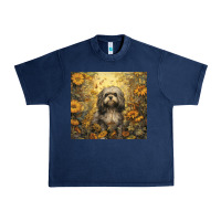 Navy shih tzu Urban Heavy Tee - Unal Design