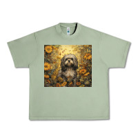 Oil Green shih tzu Urban Heavy Tee - Unal Design