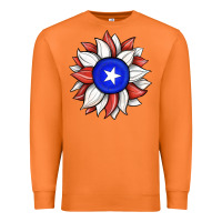 Carrot sunflower puerto rico flag Premium Sweatshirt - JahusDesignShop