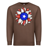 Chestnut sunflower puerto rico flag Premium Sweatshirt - JahusDesignShop