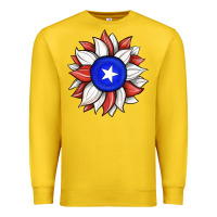 Lemon sunflower puerto rico flag Premium Sweatshirt - JahusDesignShop