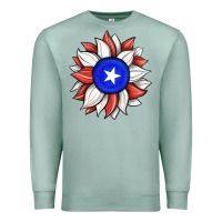 Seafoam sunflower puerto rico flag Premium Sweatshirt - JahusDesignShop