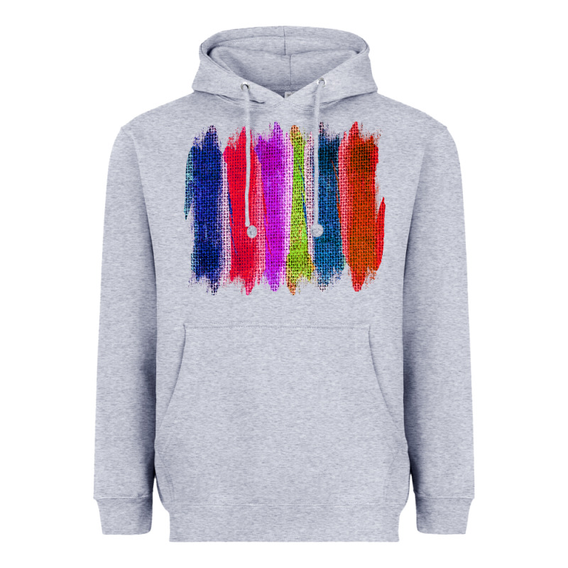 Colored Jute Brush Strokes Heavyweight Hoodie by Bettercallsaul | Teevron