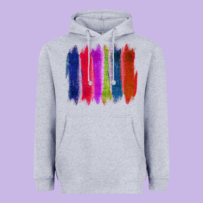Colored Jute Brush Strokes Heavyweight Hoodie Designed By Bettercallsaul