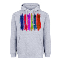 Heather Grey Colored Jute Brush Strokes Heavyweight Hoodie - Bettercallsaul