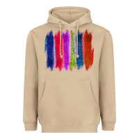 Mushroom Colored Jute Brush Strokes Heavyweight Hoodie - Bettercallsaul