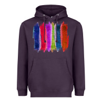 Plum Colored Jute Brush Strokes Heavyweight Hoodie - Bettercallsaul