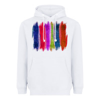 White Colored Jute Brush Strokes Heavyweight Hoodie - Bettercallsaul