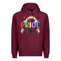 Burgundy pride tribe Premium Hoodie - MaliasSmallBusiness