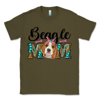 Army Green western beagle mom Classic Tee - RanaPortraitStore