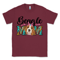 Burgundy western beagle mom Classic Tee - RanaPortraitStore
