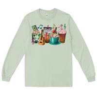 Matcha music teacher coffee cups Long Sleeve Tee - texasbilliewilder