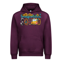 Mauve Wine transportation squad Urban Hoodie - NancyCooperArtShop