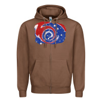 Chestnut Patriotic tie dye background 4th of july Zipper Hoodie - CowGirlArtShop
