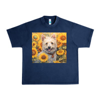 Navy westie Urban Heavy Tee - Unal Design